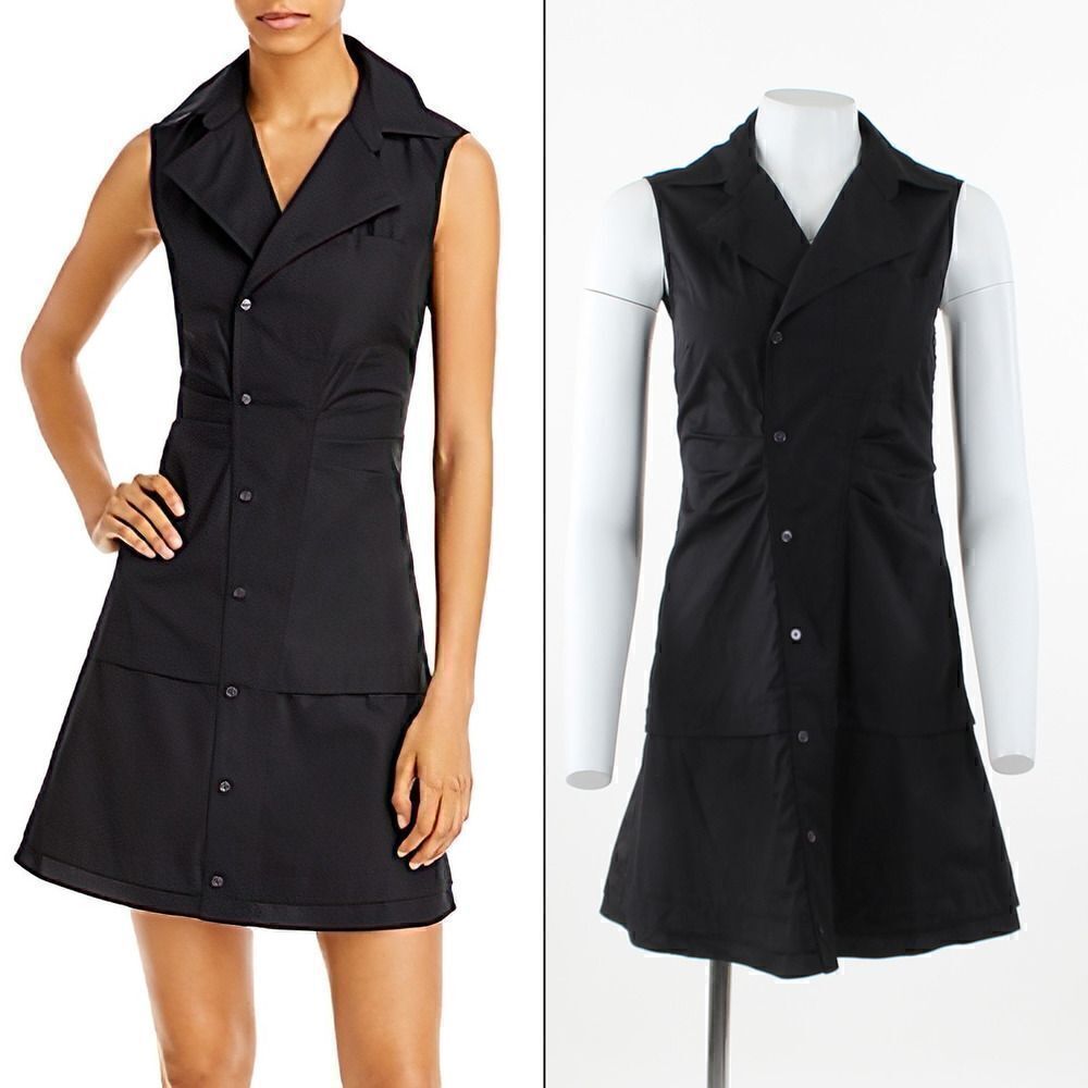 Derek Lam10 Crosby Satina Sleeveless Shirtdress